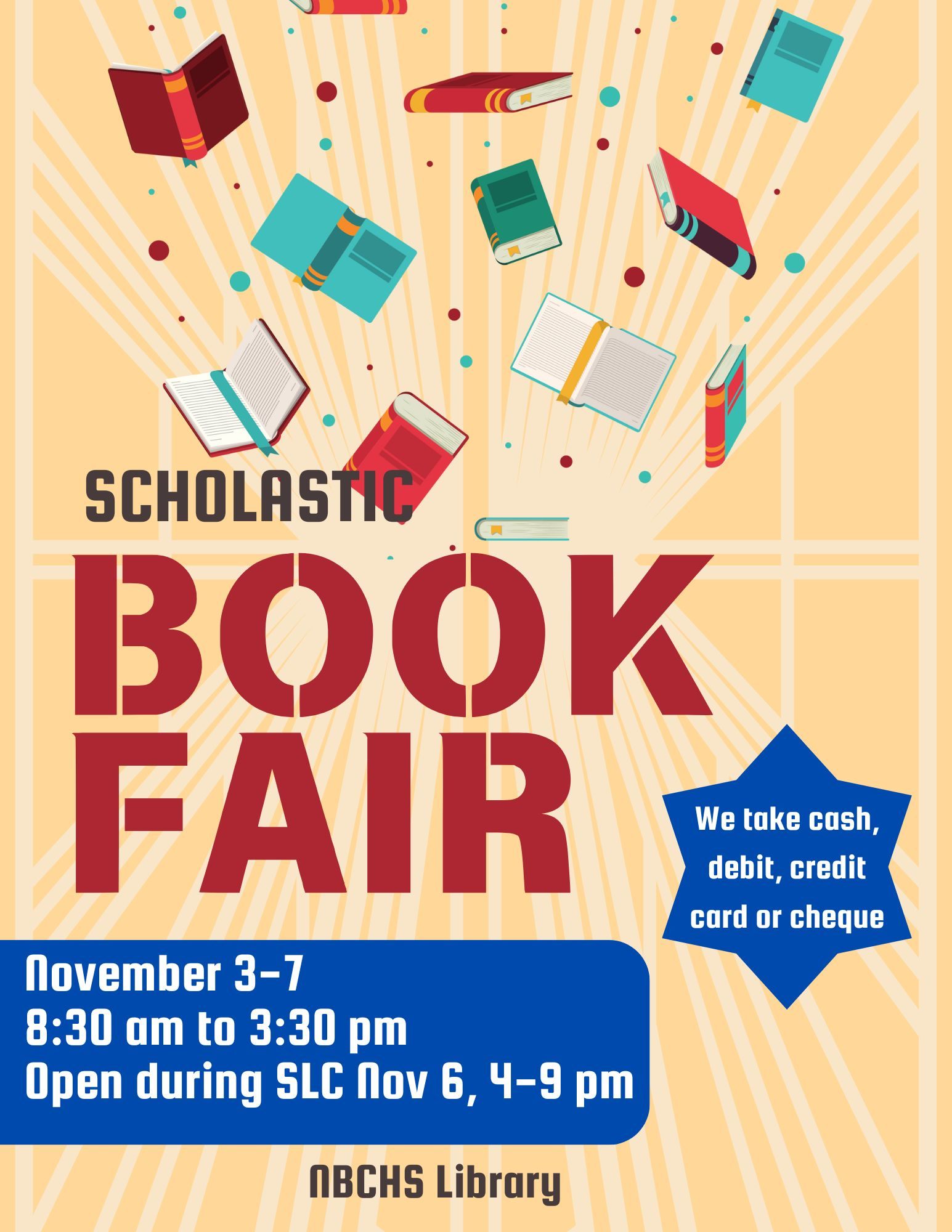 Nov 2025 Book Fair Event Flyer